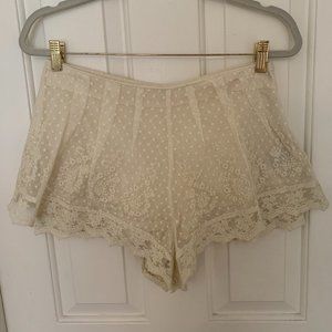Cream Lace Urban Outfitters Shorts
